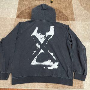 NEW NO VACANCY INN BLACK VINTAGE HOODIE SZ EXTRA LARGE XL